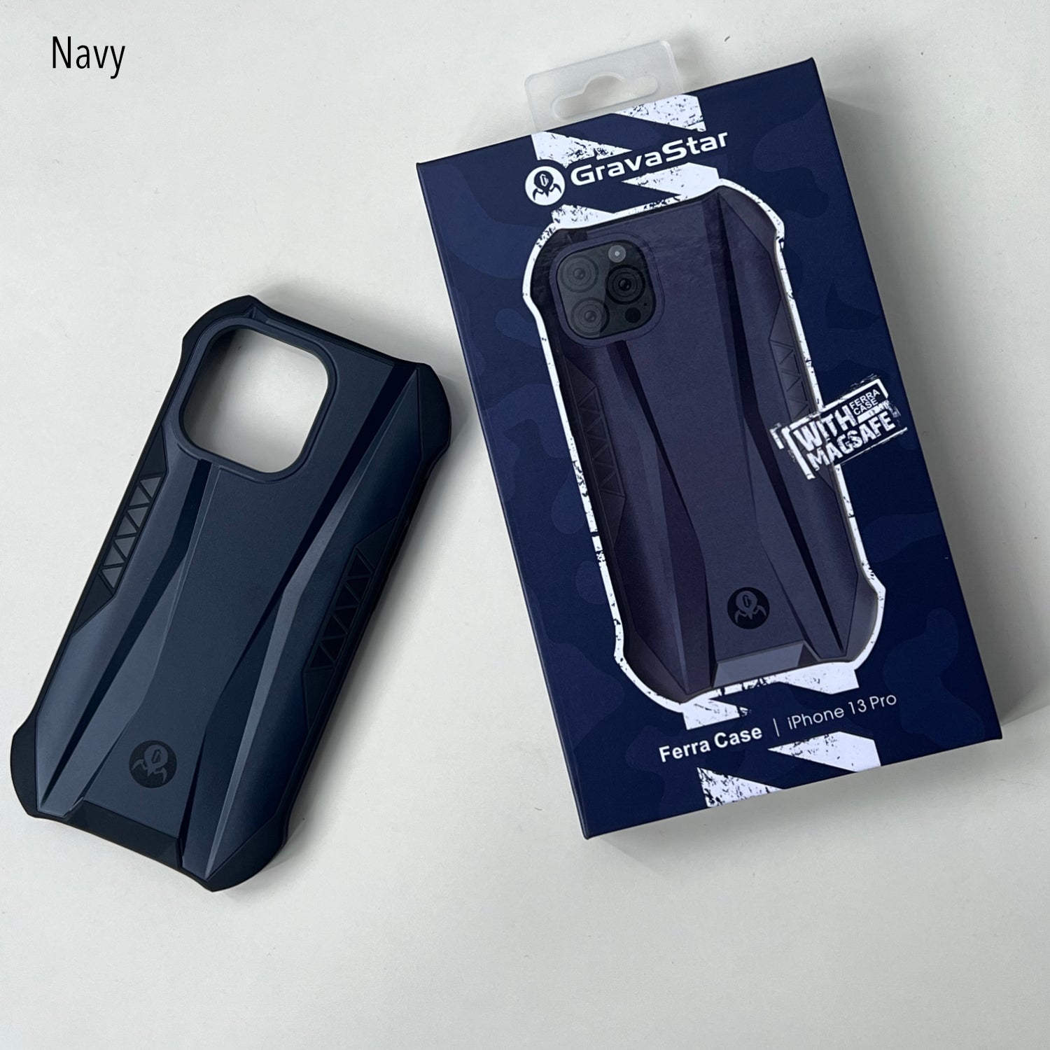 Gravastar MagSafe Ferra Case for iPhone 13 & 13 Pro (Navy)