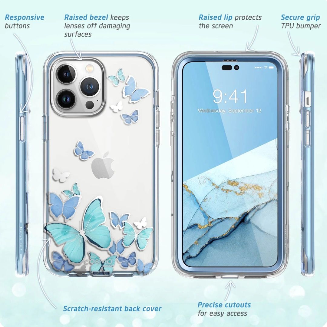 I-BLASON Cosmo Case for iPhone 14 Pro Max (Bluefly)
