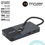 MAZER 11 in 1 Pro Hub with 2 x 4K HDMI with MST (For Windows)