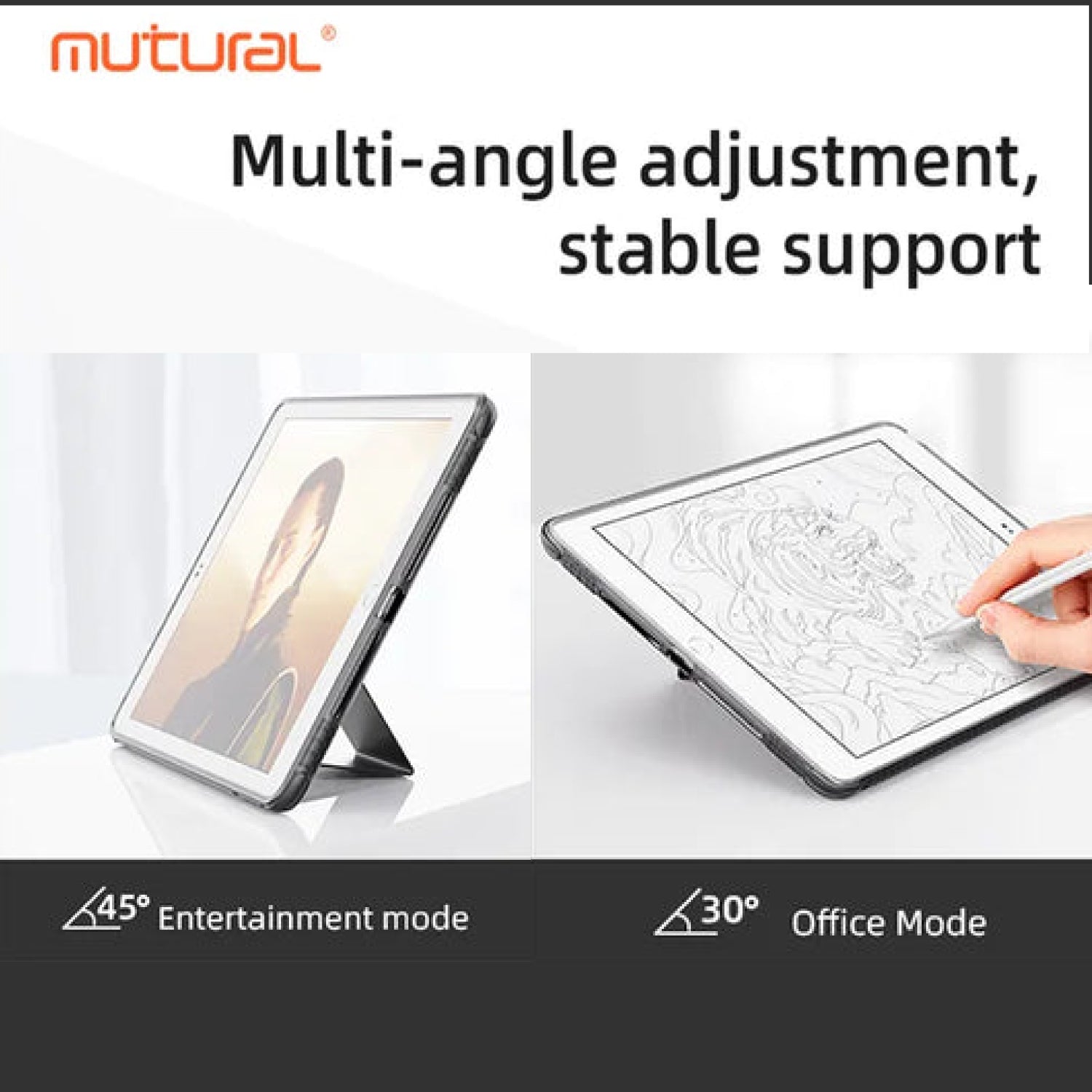 MUTURAL Protective Case for iPad Pro 11 (Gen 1-4) 2018-2022 (2 Colours)