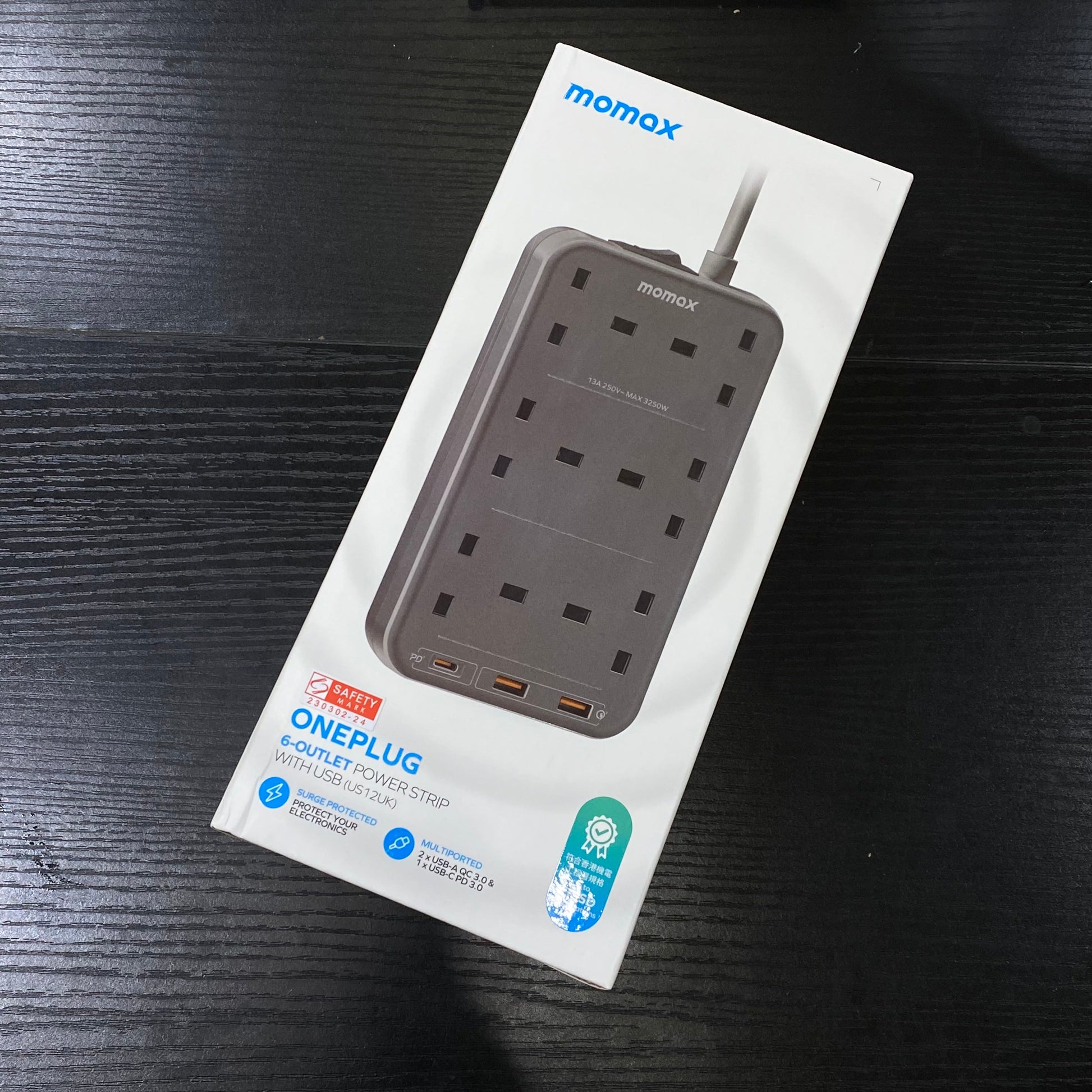 Momax OnePLUG 6-Output Extension Cord (2 Colors)