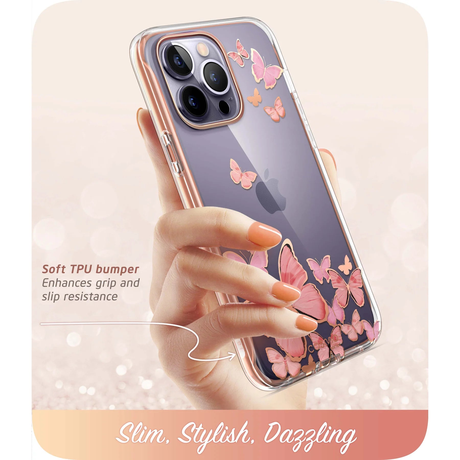 I-BLASON Cosmo Case for iPhone 14 Pro Max (Purple Fly)