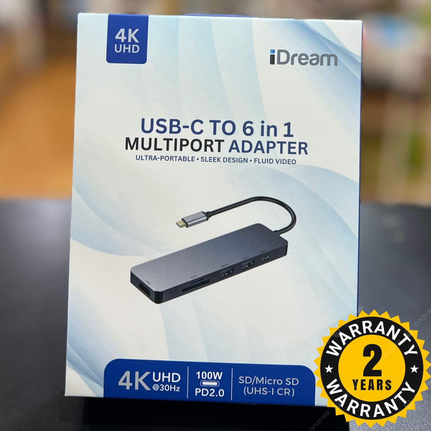 iDream USB-C to 6 in 1 Multiport Adapter (iD6CHCRPD)