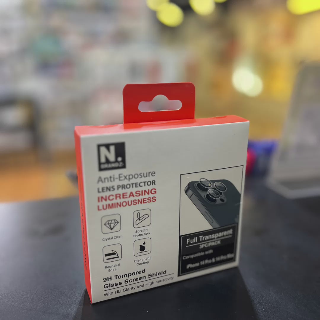 N.Brandz Easy Application Lens Protector for iPhone 14 Pro / Pro Max