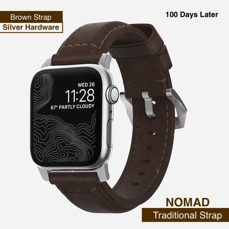 Nomad Traditional Strap for Apple Watch (42/44mm) - 2 Colours