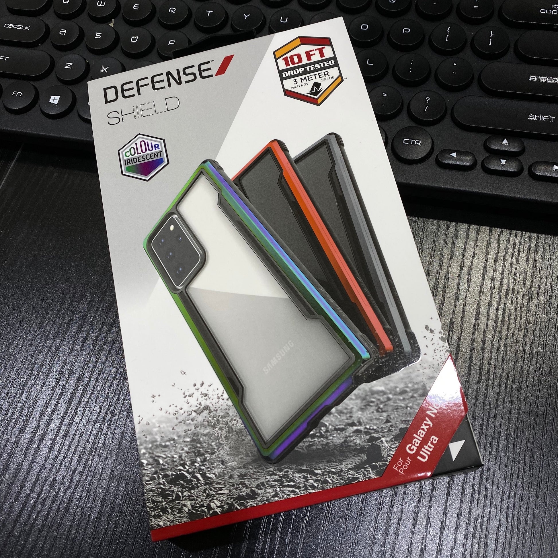 Defense Shield for Note 20 / Note 20 Ultra (Black & Iridescent)