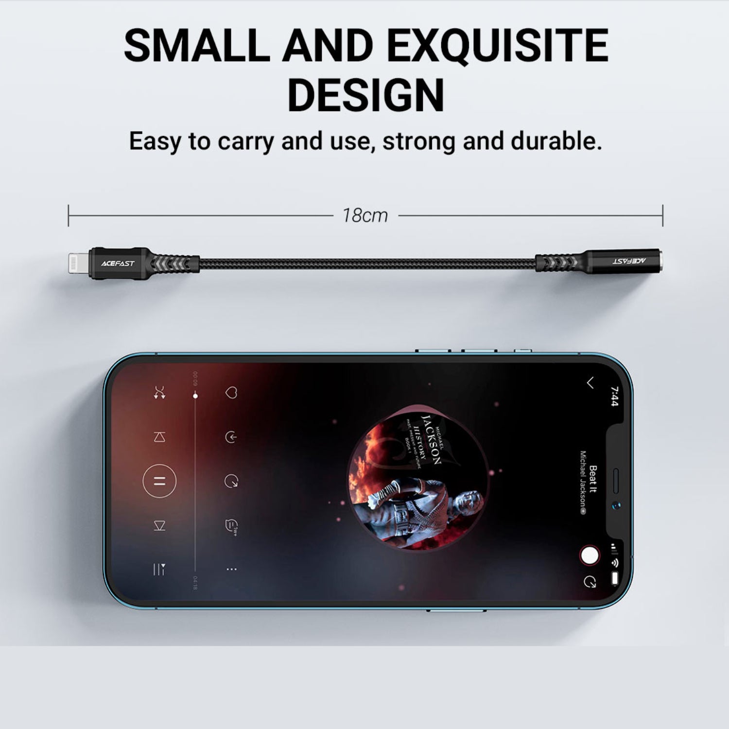 ACEFAST Lightning to 3.5mm Jack Music Decoder (MFI)
