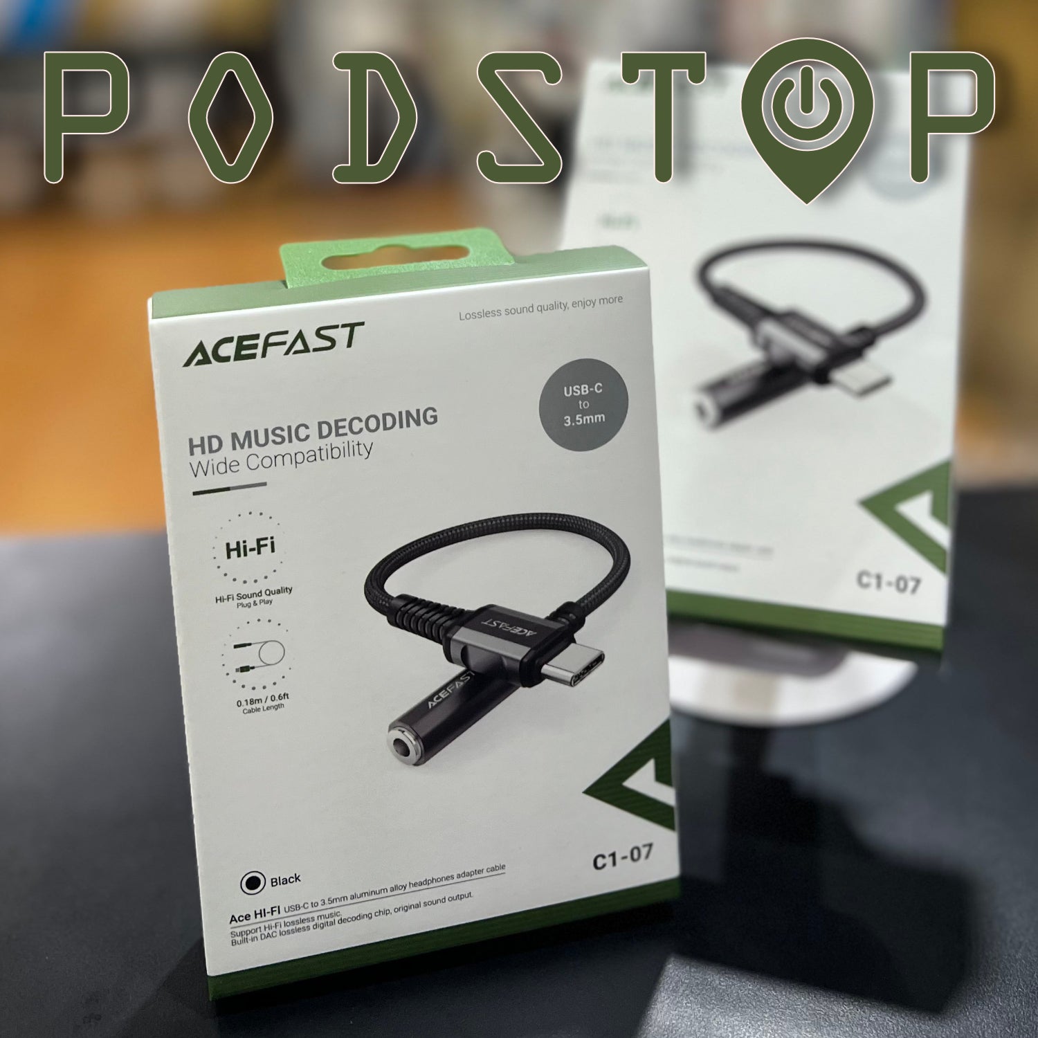 ACEFAST USB-C to 3.5mm Jack Music Decoder