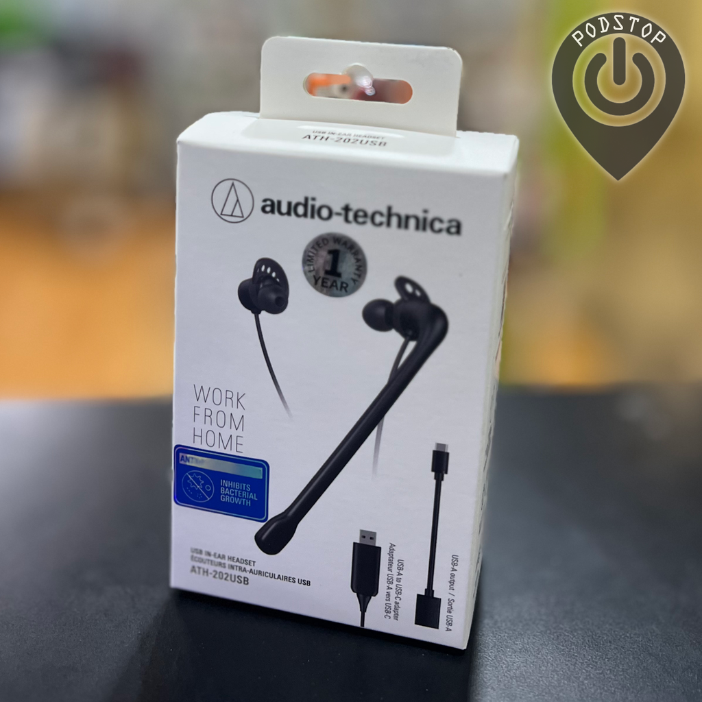 AUDIO-TECHNICA ATH-202USB USB In-ear headsets (USB A & C)