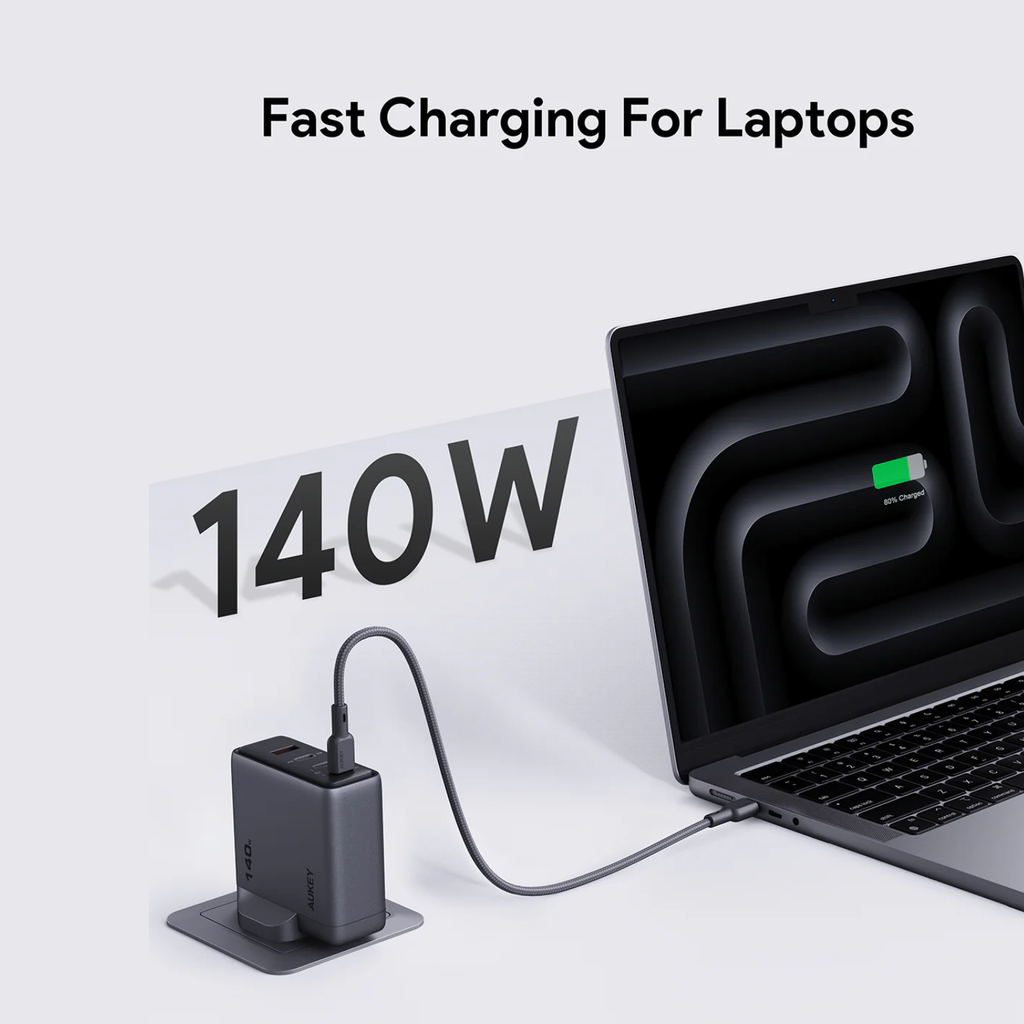 AUKEY Comet Mix 4 140W Wall Charger (2 Years Warranty)