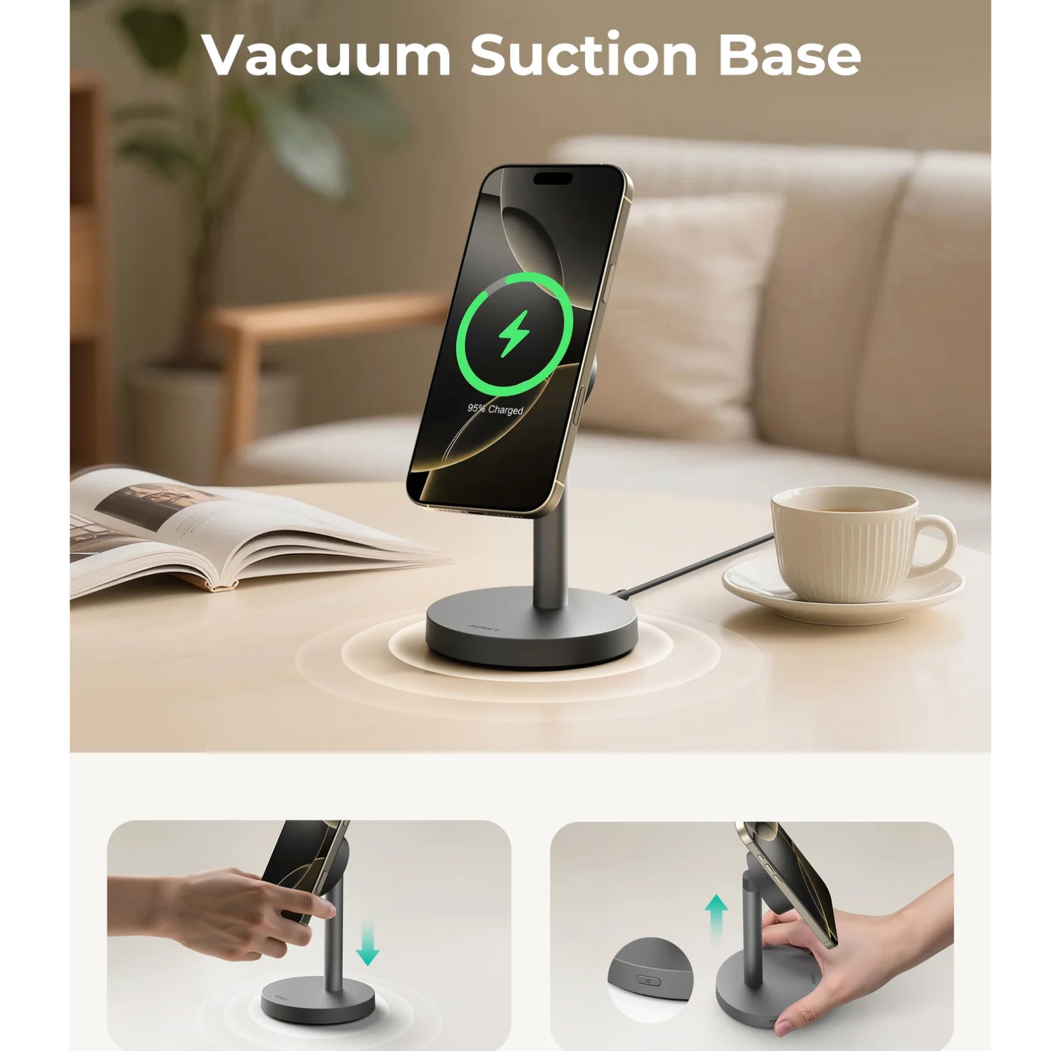 AUKEY MagFusion 1X Qi2.2 25W Wireless Fast Charger