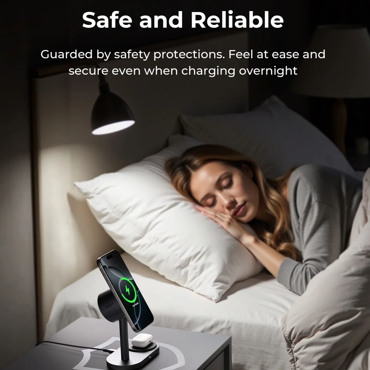 AUKEY MagFusion 2X 2 in 1 Qi 2.2 25W Wireless Fast Charger