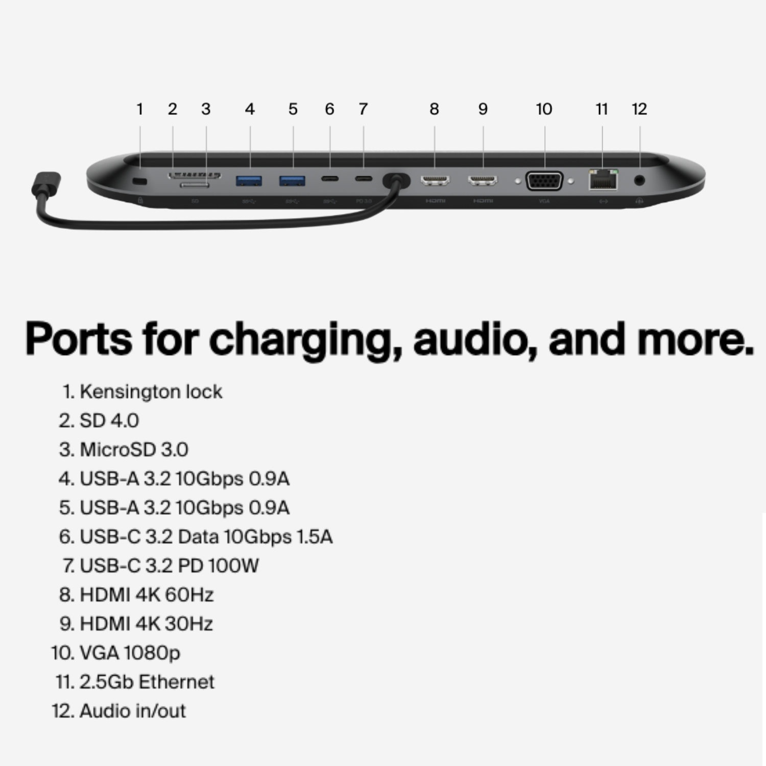BELKIN Connect Universal USB-C 11-in-1 Pro Doc (Connect up to Triple Monitors) Windows & AppleOS
