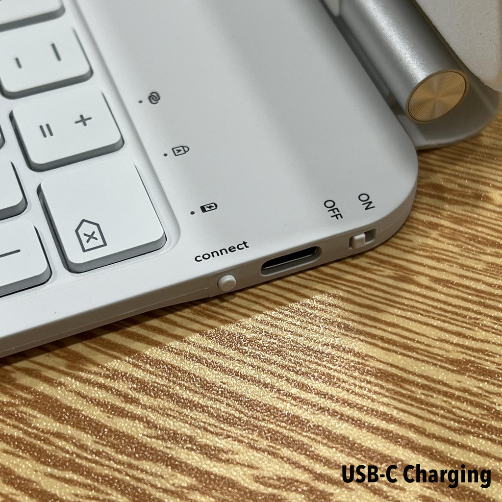 CHREIA Magnetic Keyboard for iPad Pro 11" (M4/M5) 2024/25 White