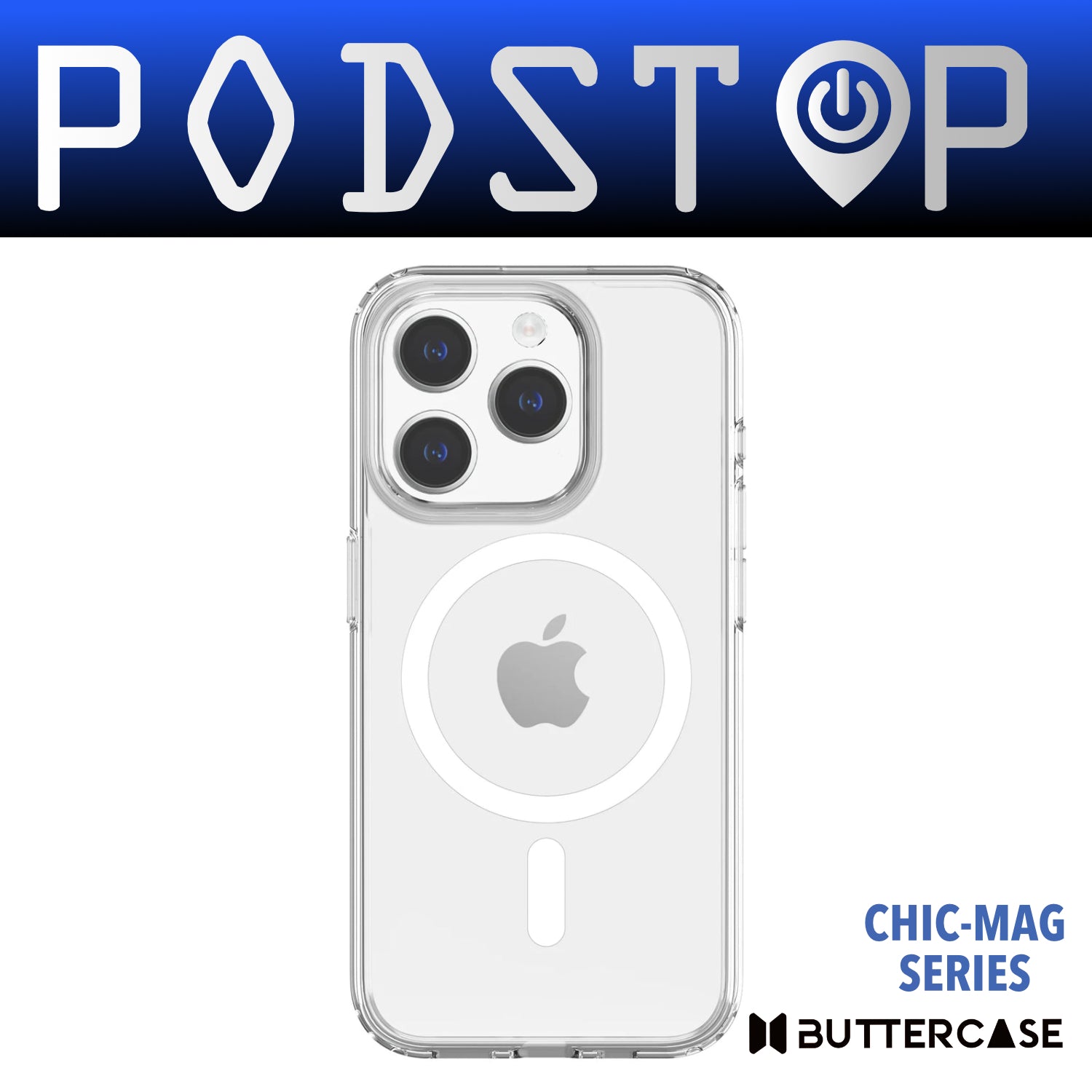BUTTERCASE CHIC-MAG Clear Case with MagSafe for iPhone 15 Pro & 15 Pro Max