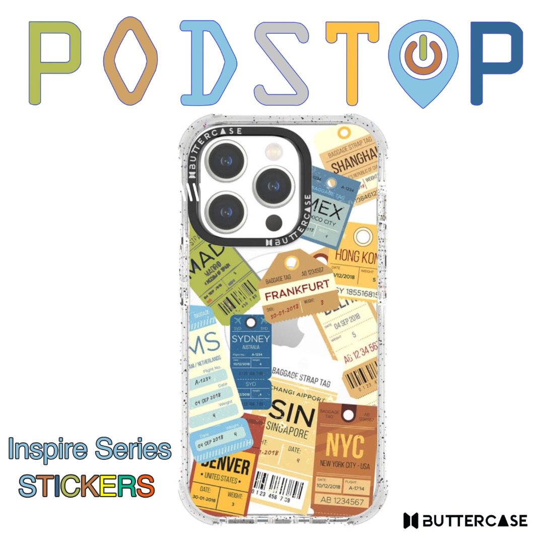 BUTTERCASE Inspire Series STICKERS case for iP15 Pro / Pro Max