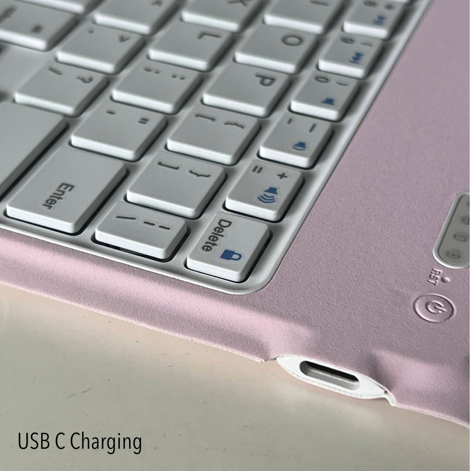 Bluetooth Keyboard Case for iPad Pro 11" (Gen 1-4) iPad Air 4 & 5 (Rose)