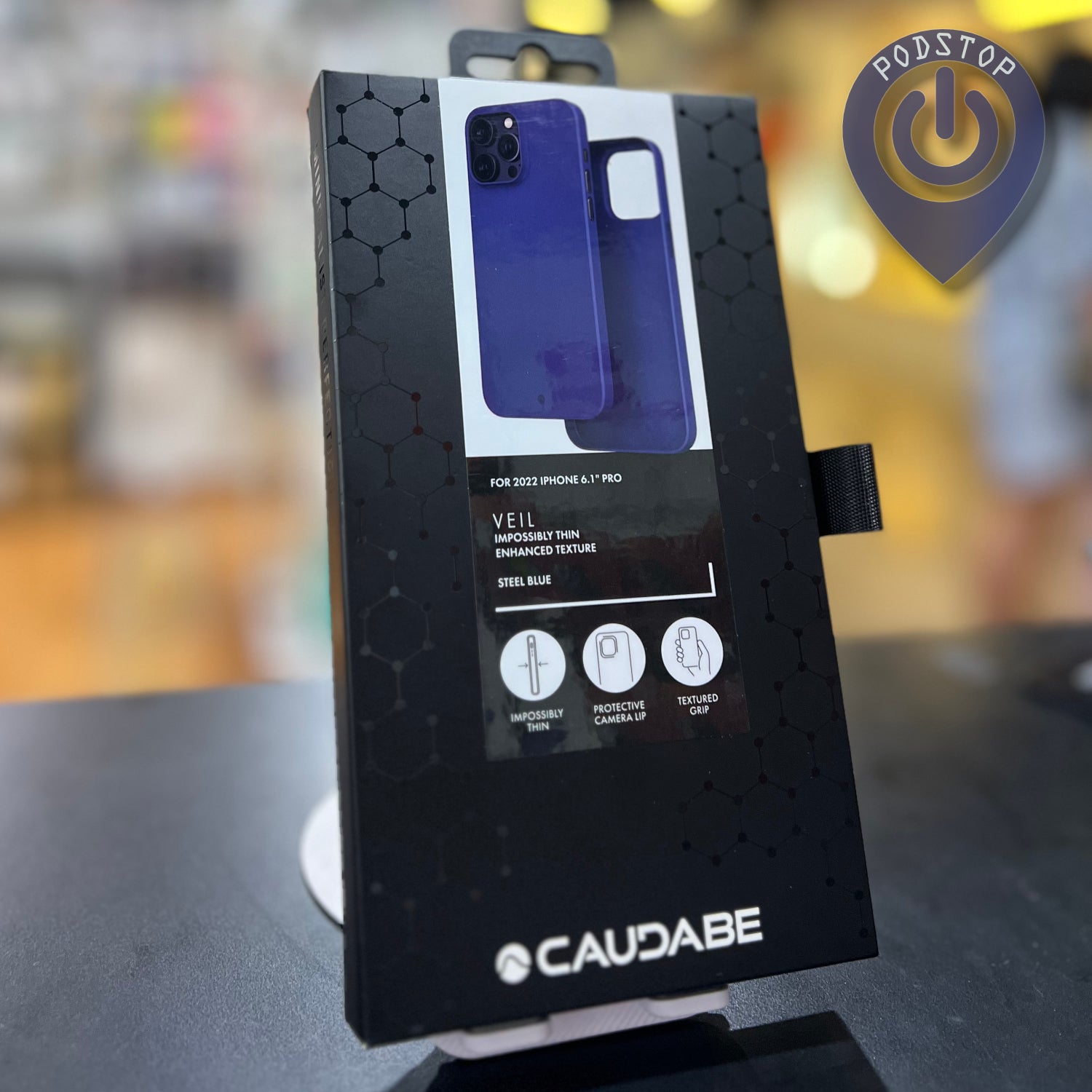 CAUDABE VEIL Impossibly Thin Case iPhone 14 Pro (Blue)