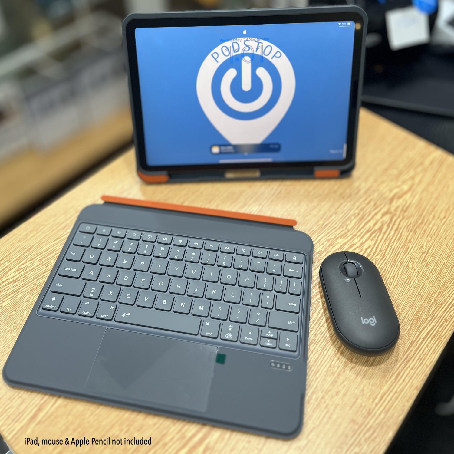 CHREIA Detachable Keyboard Case with Touchpad & Rotating Stand for iPad Air & iPad Pro
