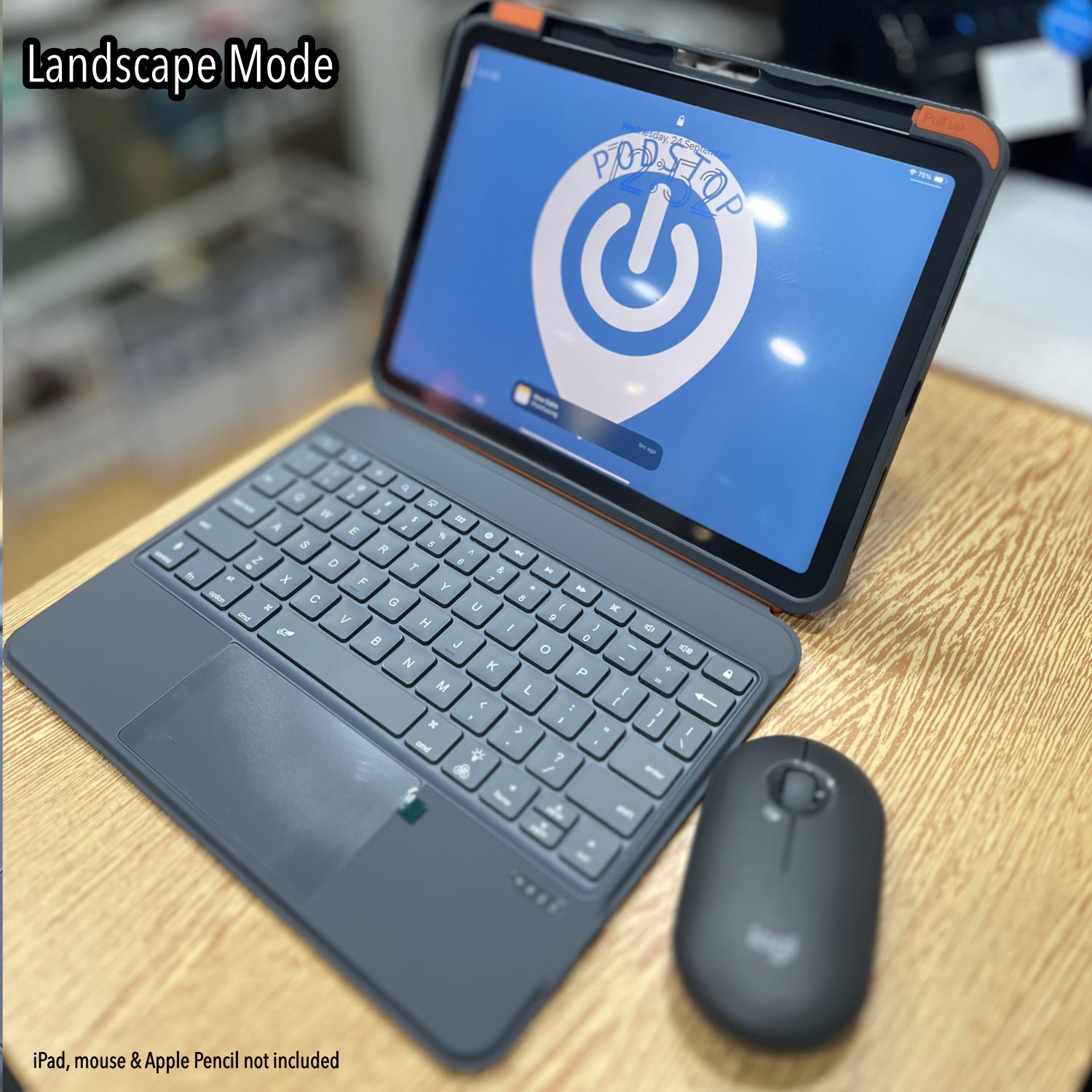 CHREIA Detachable Keyboard Case with Touchpad & Rotating Stand for iPad Air & iPad Pro
