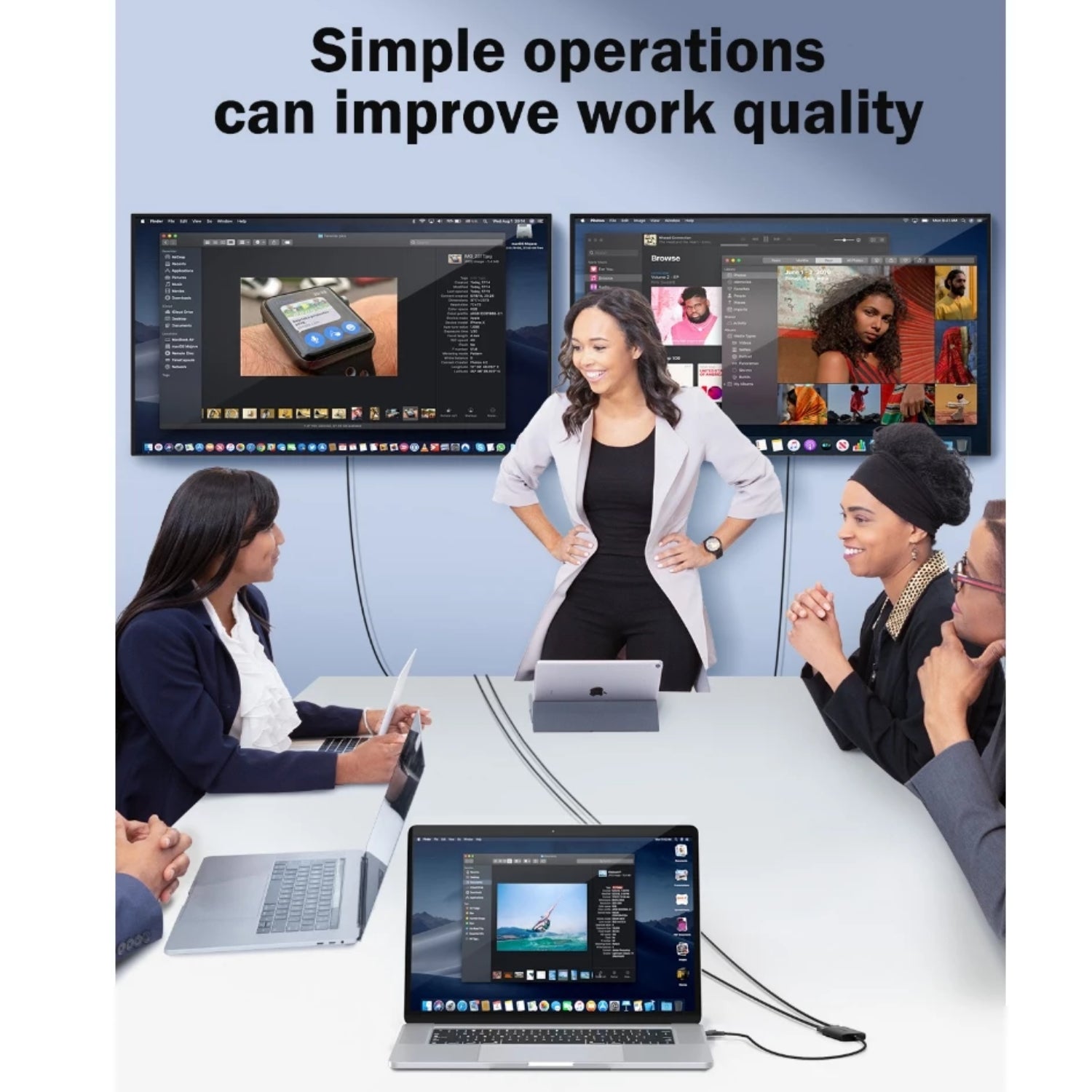 LEMORELE DUAL HDMI Adapter MST for MacOS & Windows (2 Models)