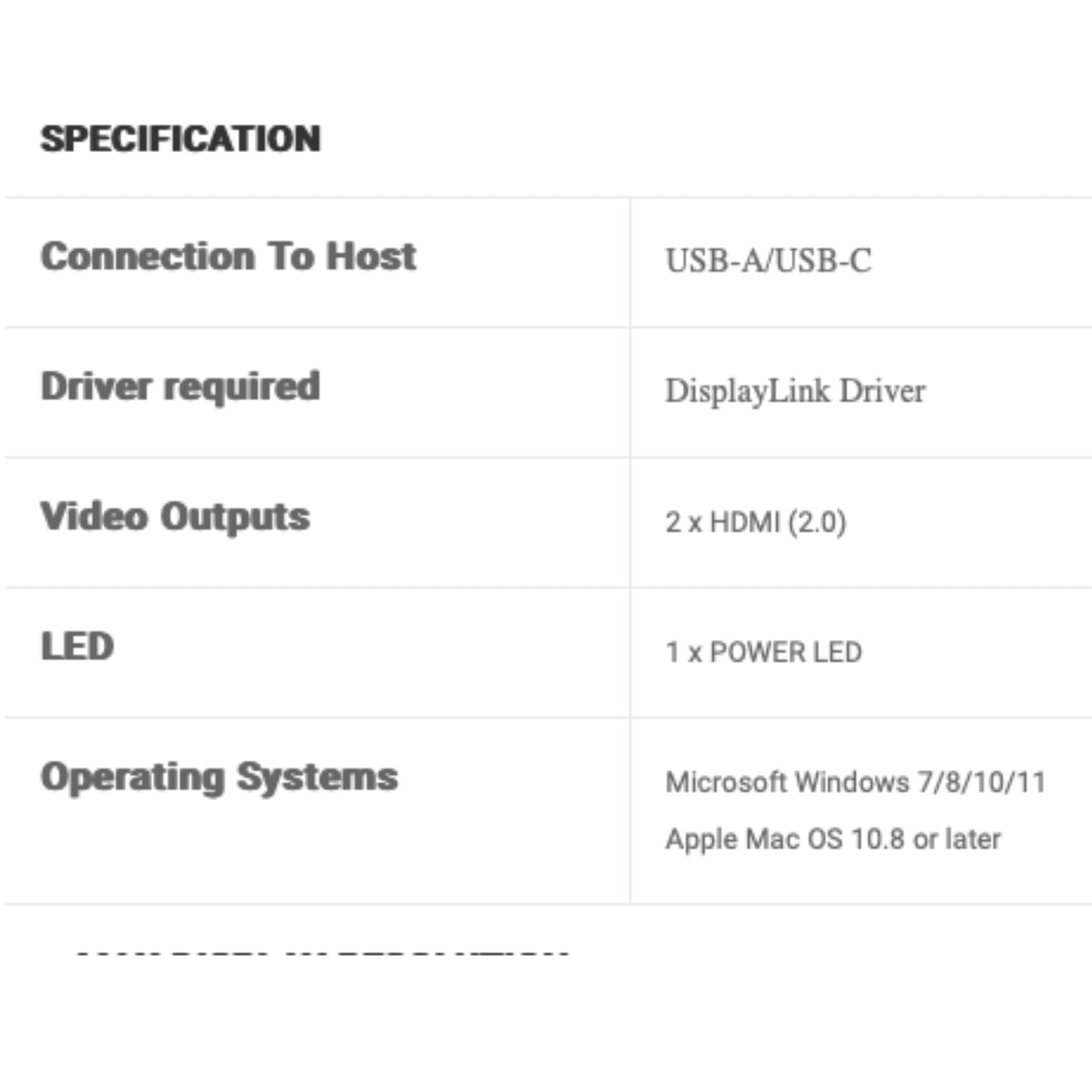 LEMORELE DUAL HDMI Adapter MST for MacOS & Windows (2 Models)