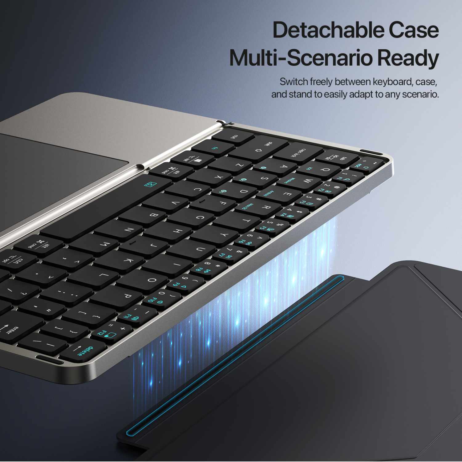 DUX DUCIS Bi-Fold Wireless Keyboard with Stand