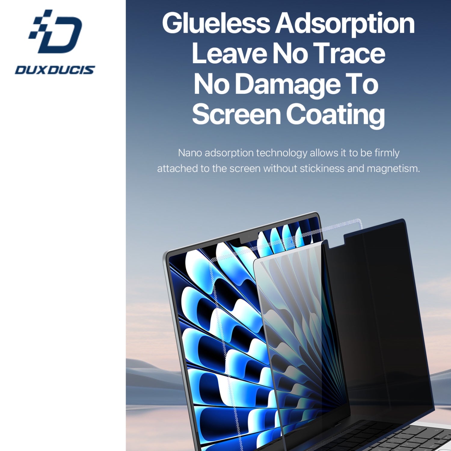 DUX DUCIS Glue-less Detachable Privacy Screen for MacBook Air 13.6" & 15.3"