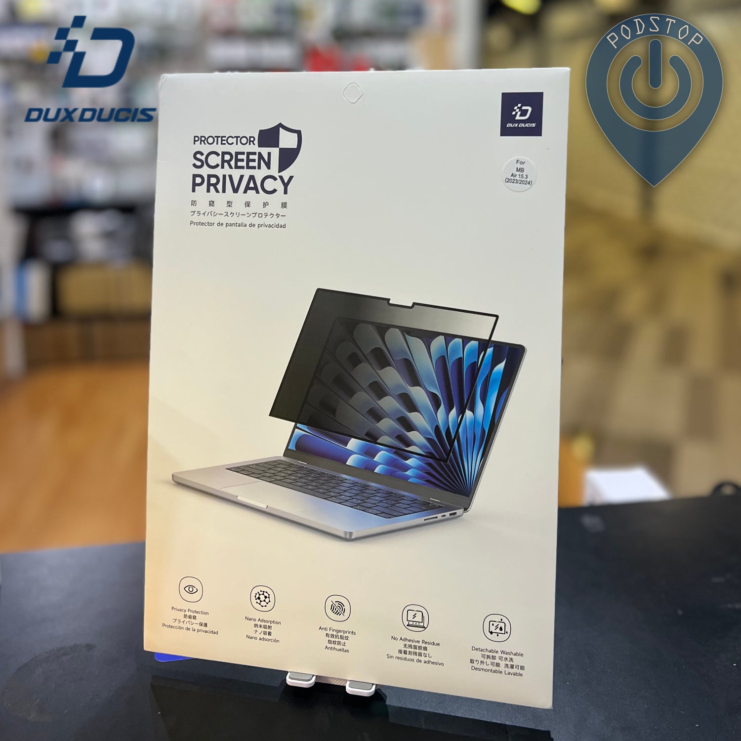 DUX DUCIS Glue-less Detachable Privacy Screen for MacBook Air 13.6" & 15.3"