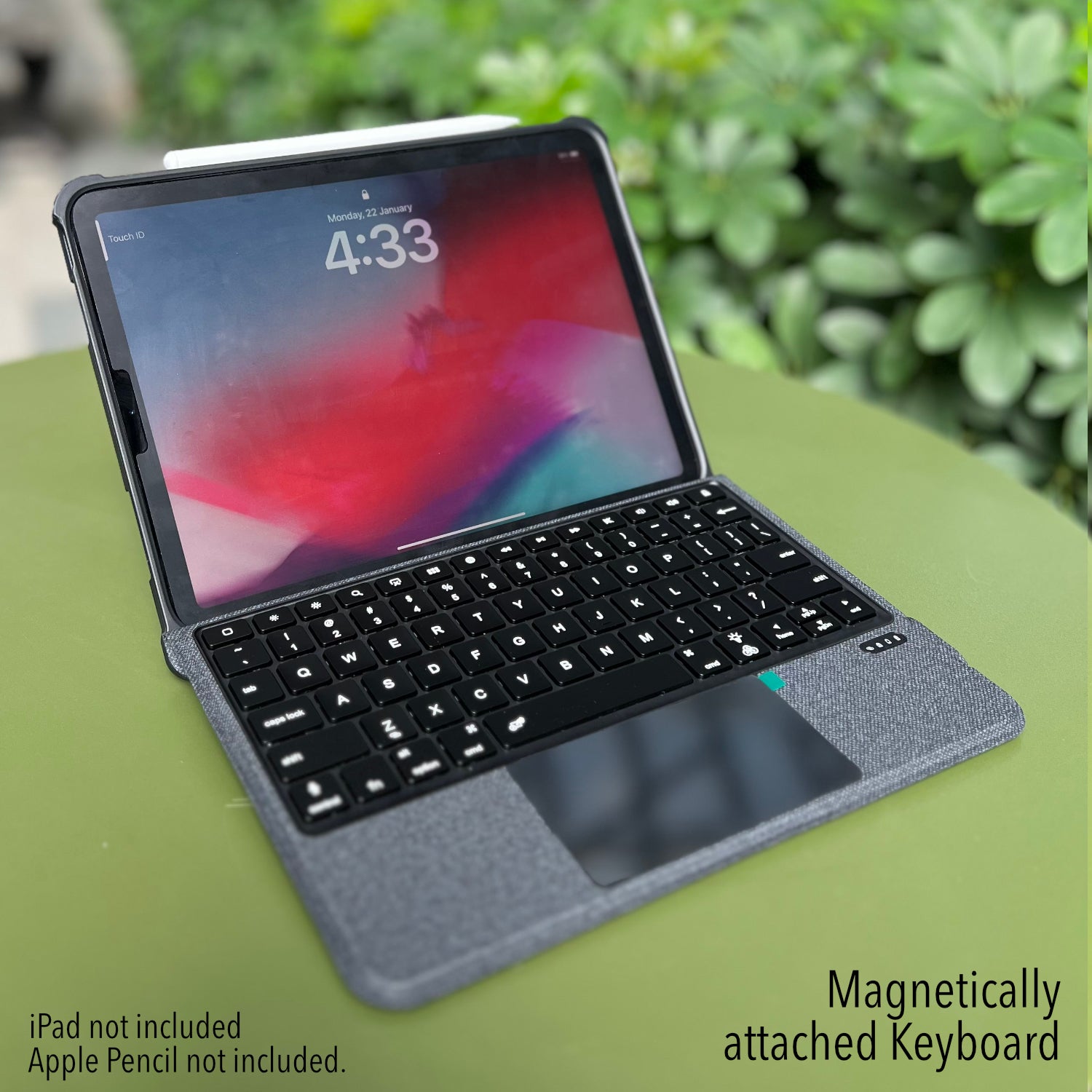 Detachable Backlit Bluetooth Keyboard with TouchPad for iPad Gen 10 (10.9")