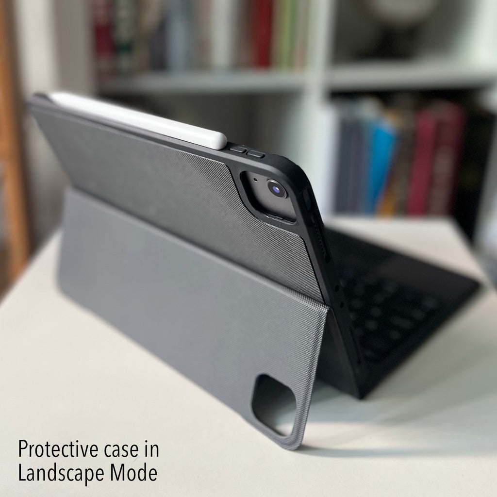 Keyboard with TouchPad & Detachable Protective Case for iPad Pro 11" (Gen 1-4) iPad Air 4 & 5 (Grey)