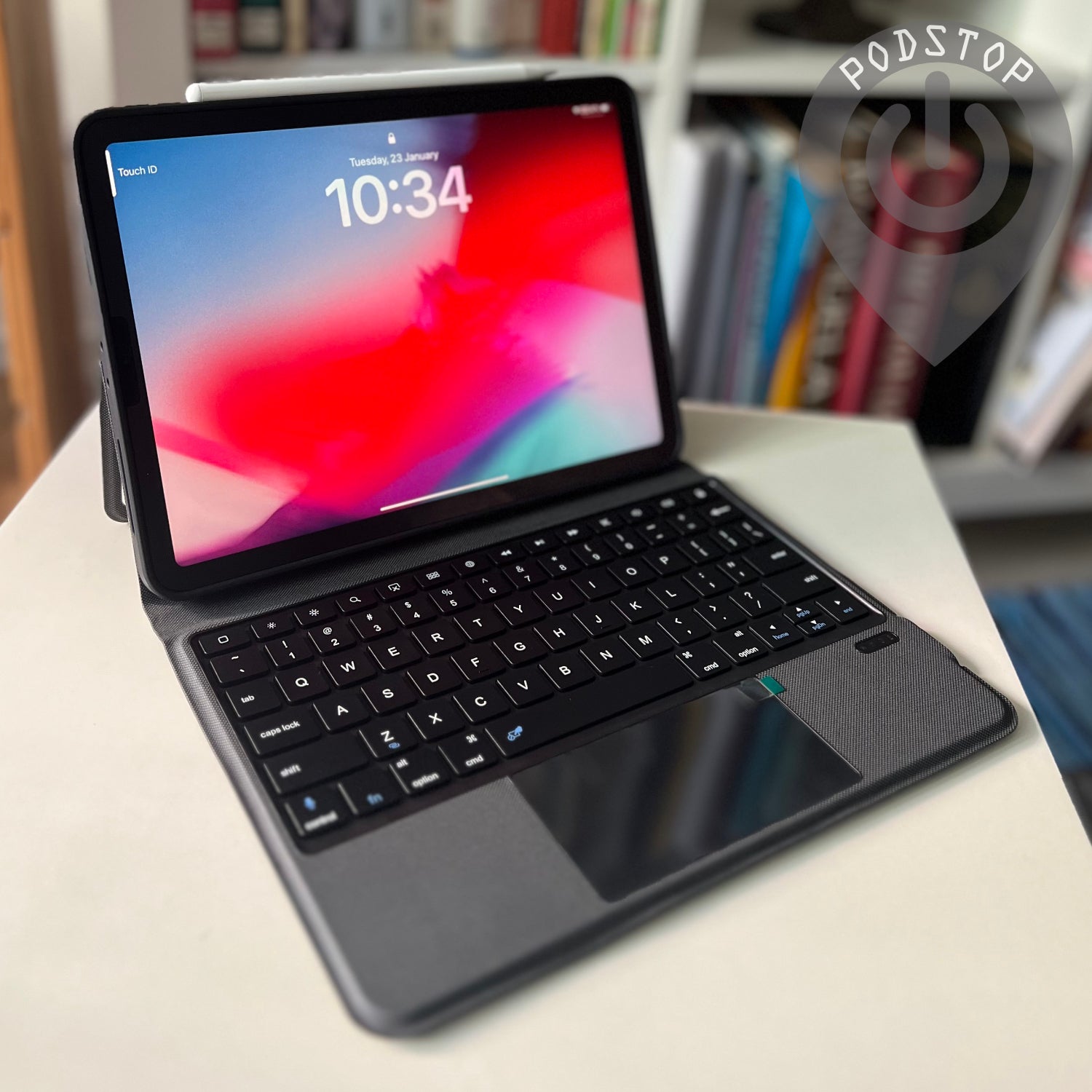 Keyboard with TouchPad & Detachable Protective Case for iPad Pro 11" (Gen 1-4) iPad Air 4 & 5 (Grey)
