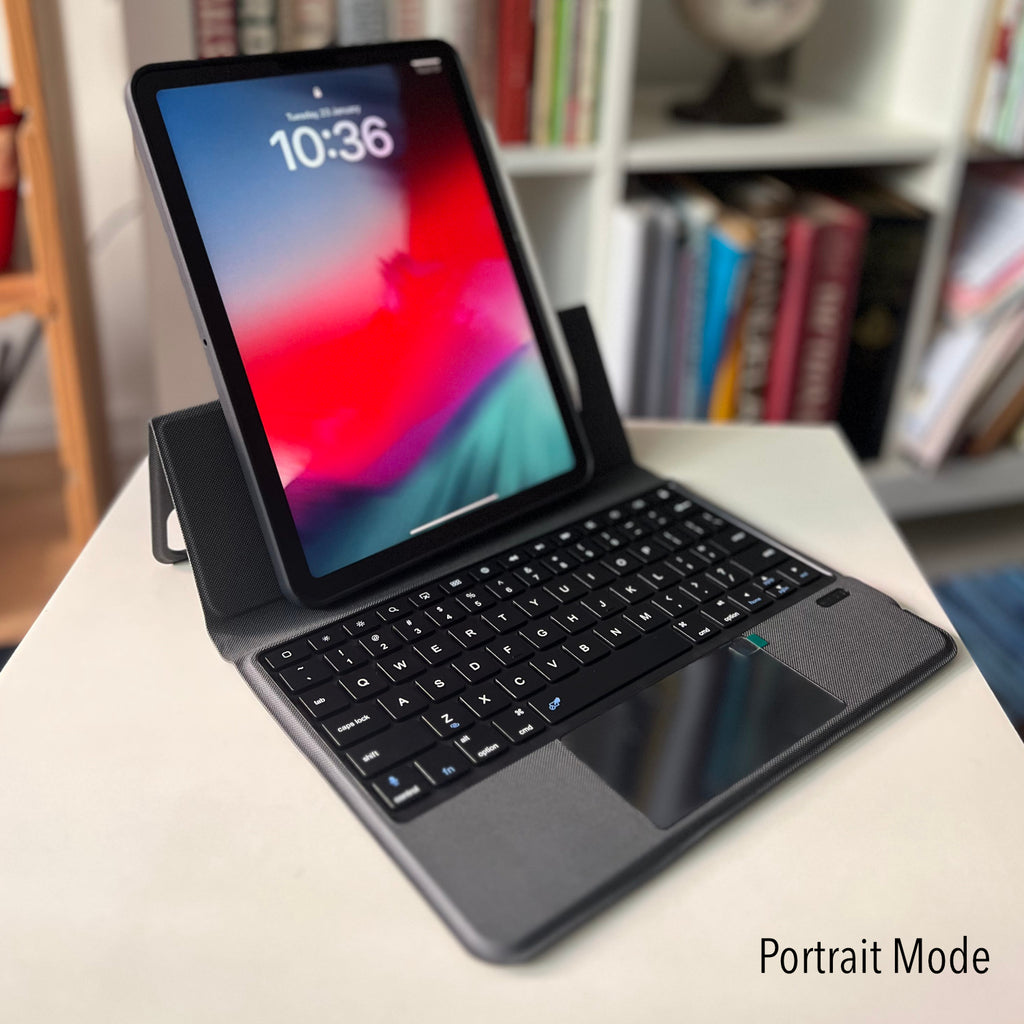 Keyboard with TouchPad & Detachable Protective Case for iPad Pro 11" (Gen 1-4) iPad Air 4 & 5 (Grey)
