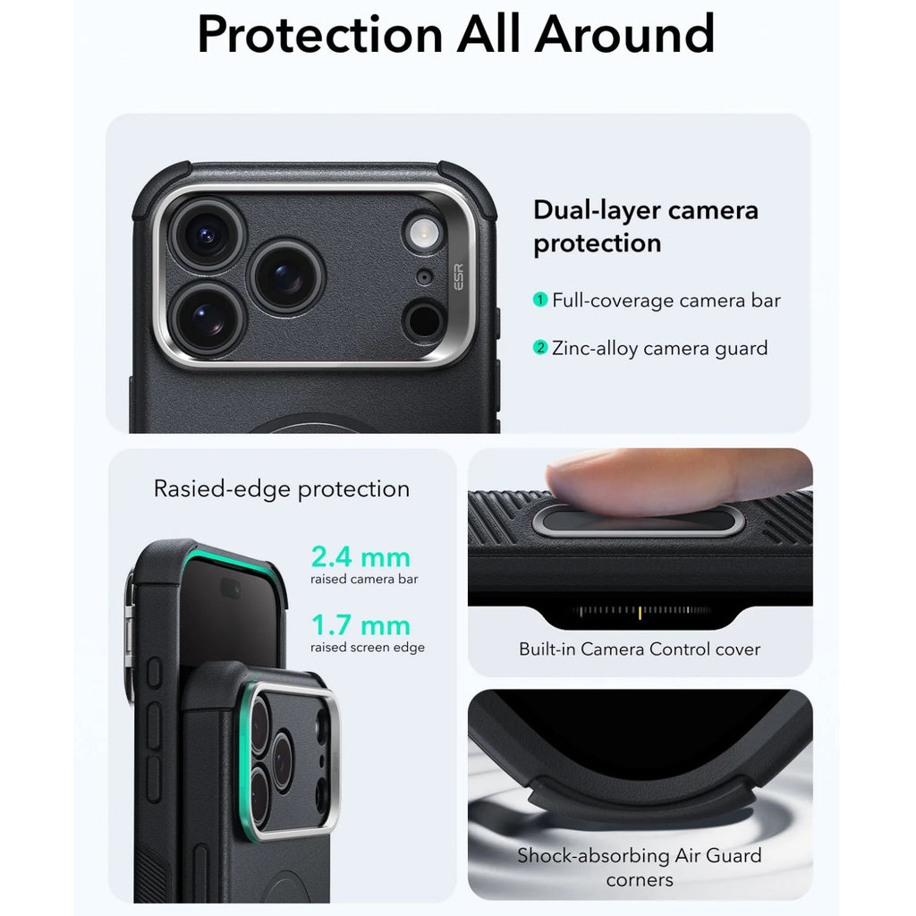 ESR Cyber Tough Case for iPhone 17 Pro, 17 Pro Max, 18 Pro & 18 Pro Max