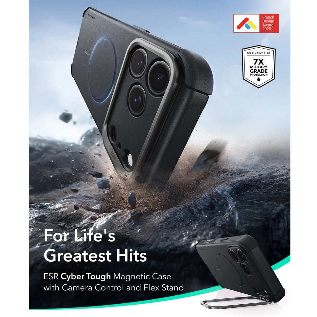ESR Cyber Tough Case for iPhone 17 Pro, 17 Pro Max, 18 Pro & 18 Pro Max