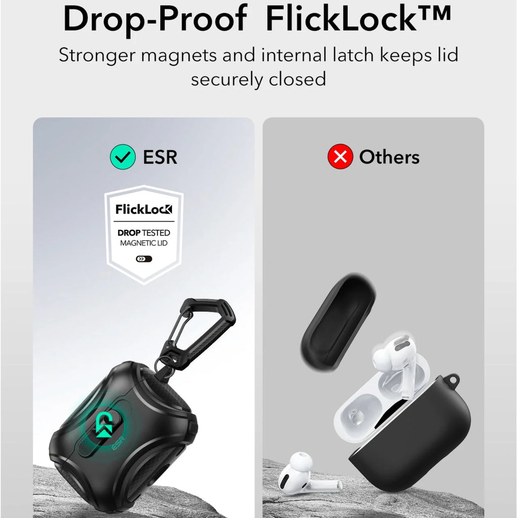 ESR Flicklock Cyber Magnetic Airpods Pro 3 Case (3 Colours)