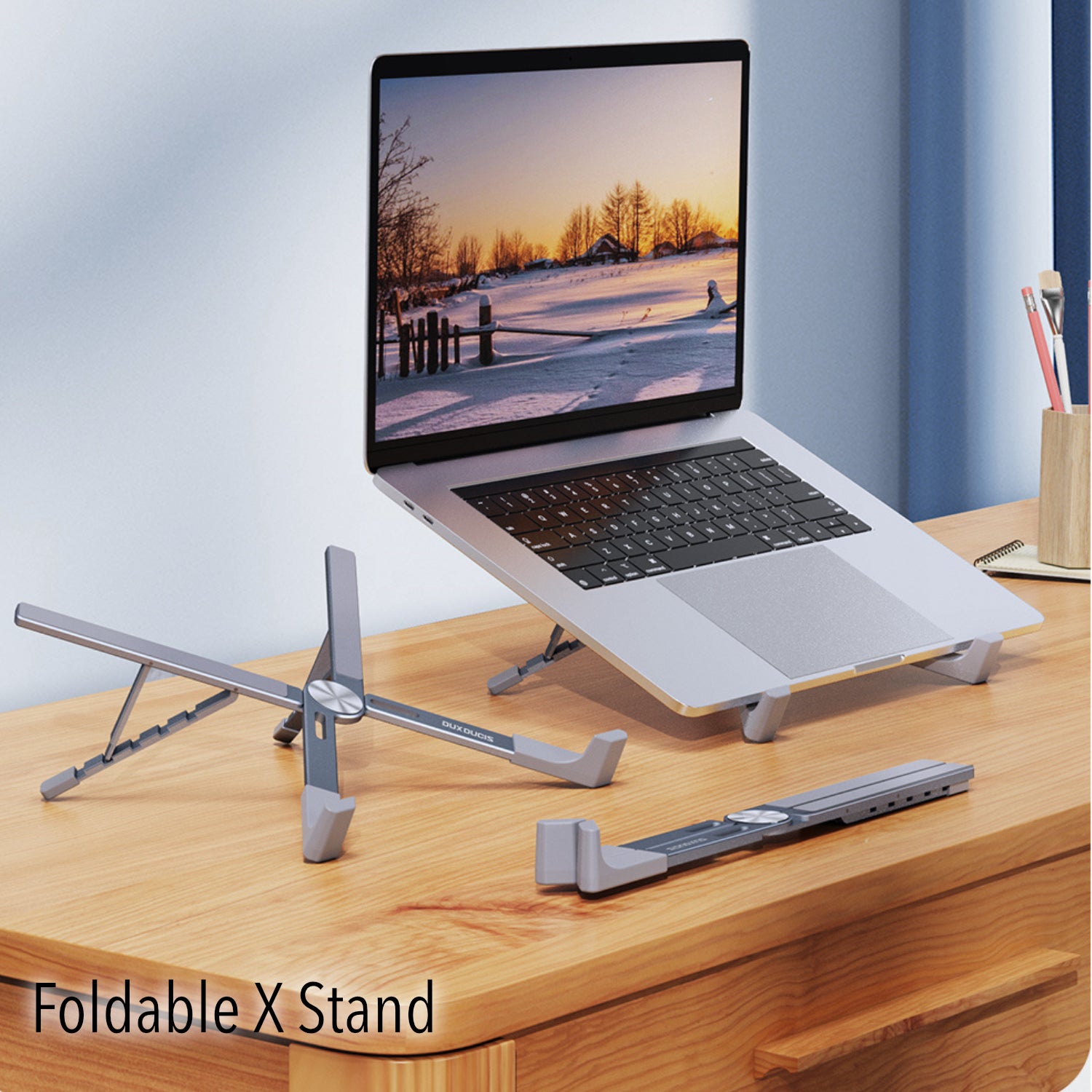 Foldable X Aluminium Laptop Stand