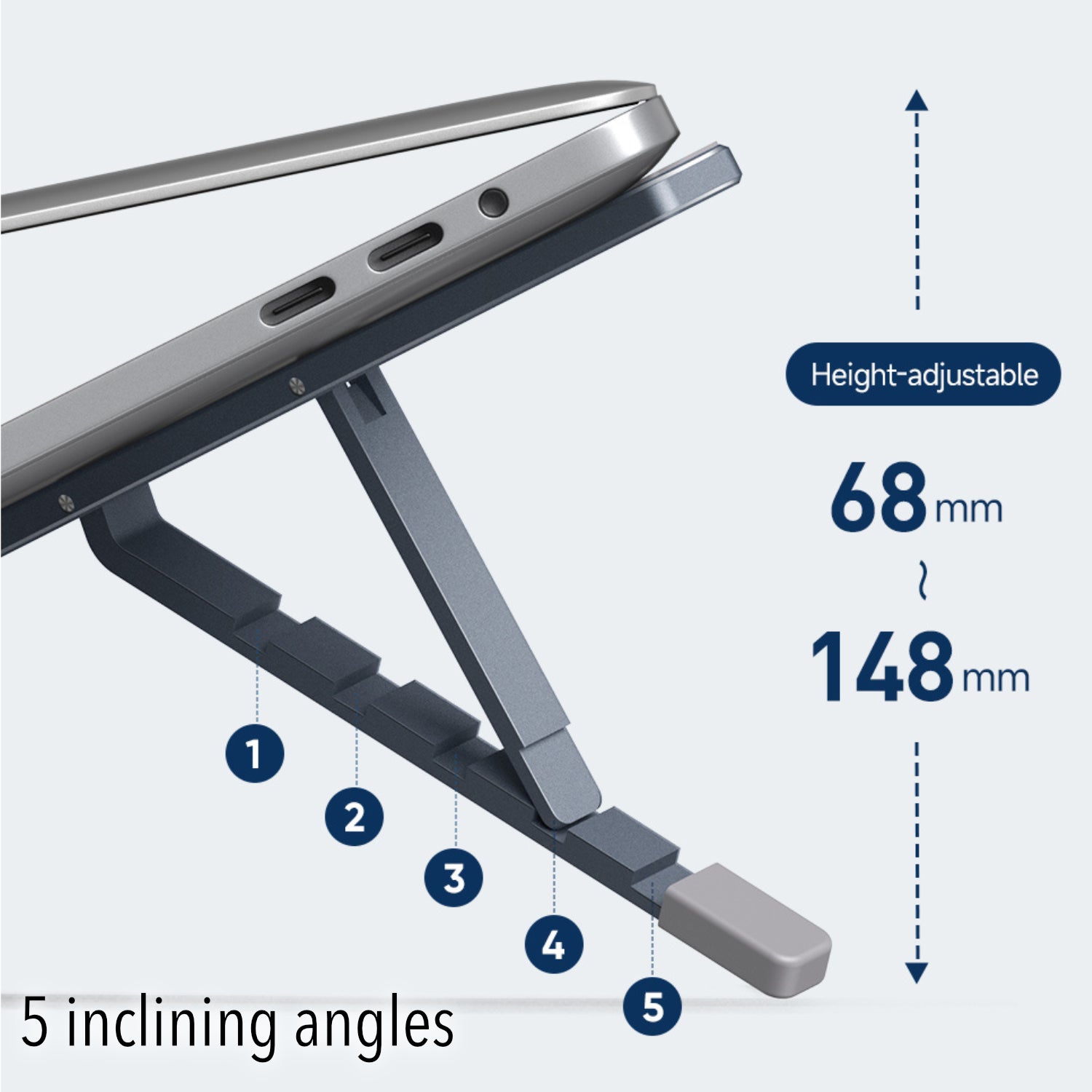 Foldable X Aluminium Laptop Stand