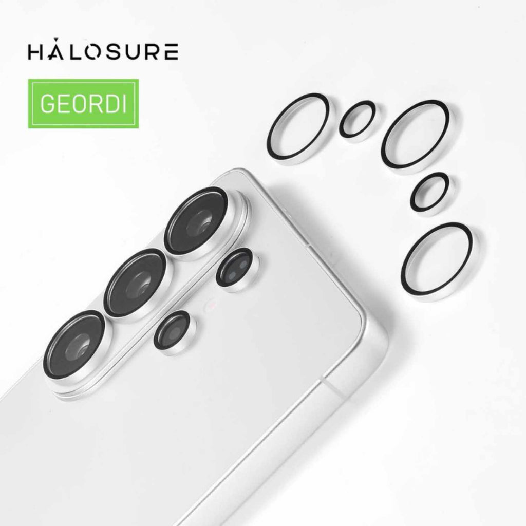 HALOSURE Geordi Camera Protection for S26 Ultra (Silver/Black)