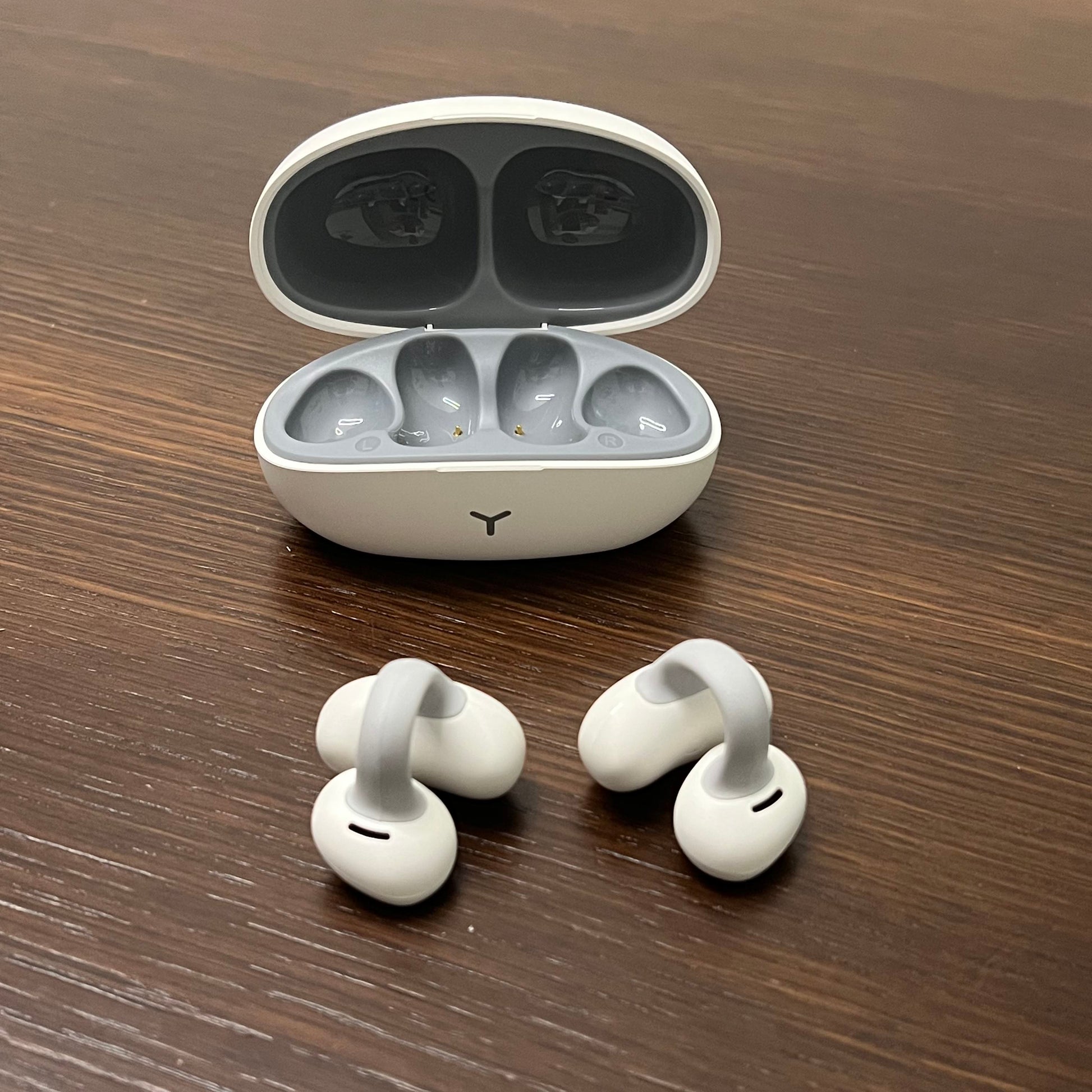 HOCO Clip-On TWS Earphones (White)