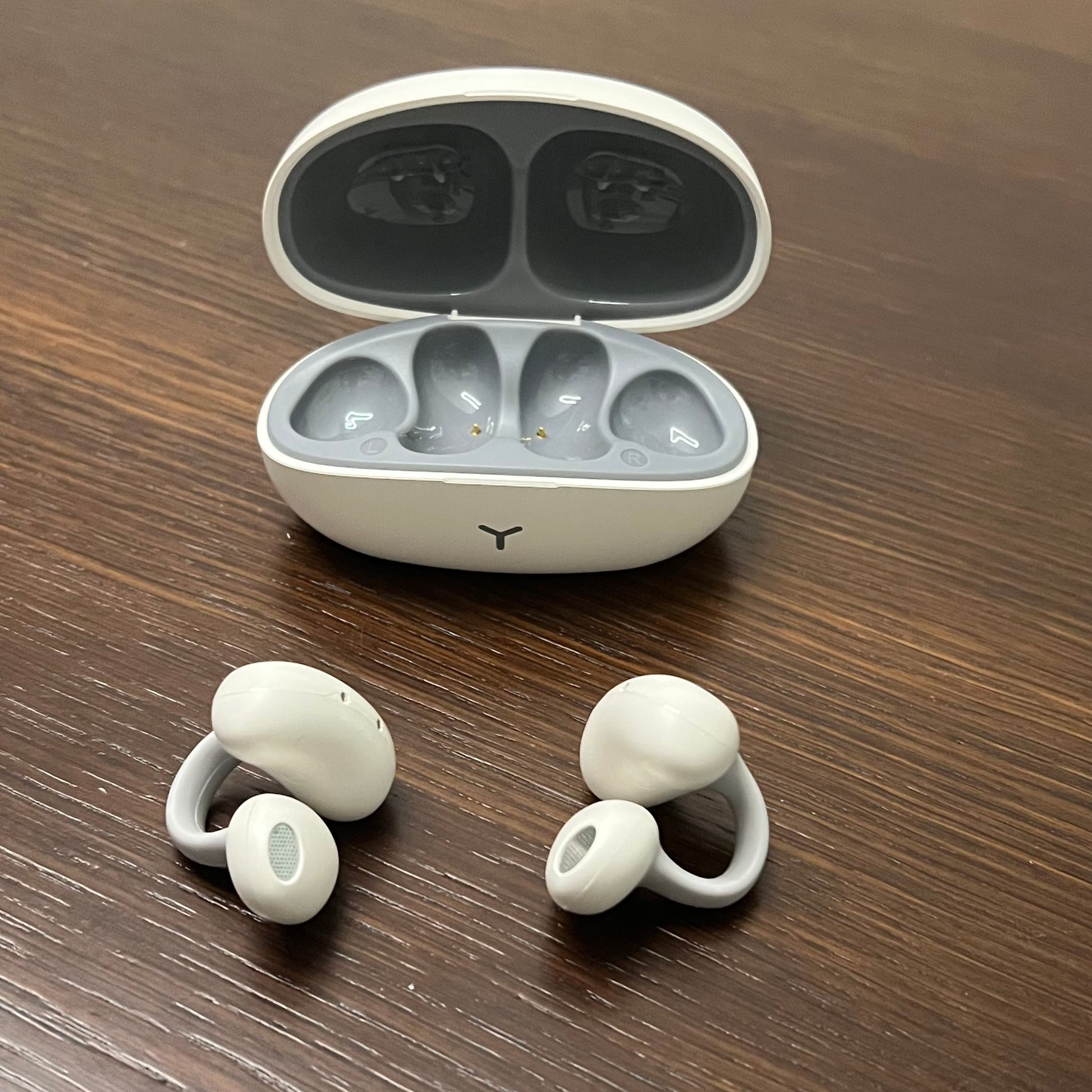 HOCO Clip-On TWS Earphones (White)