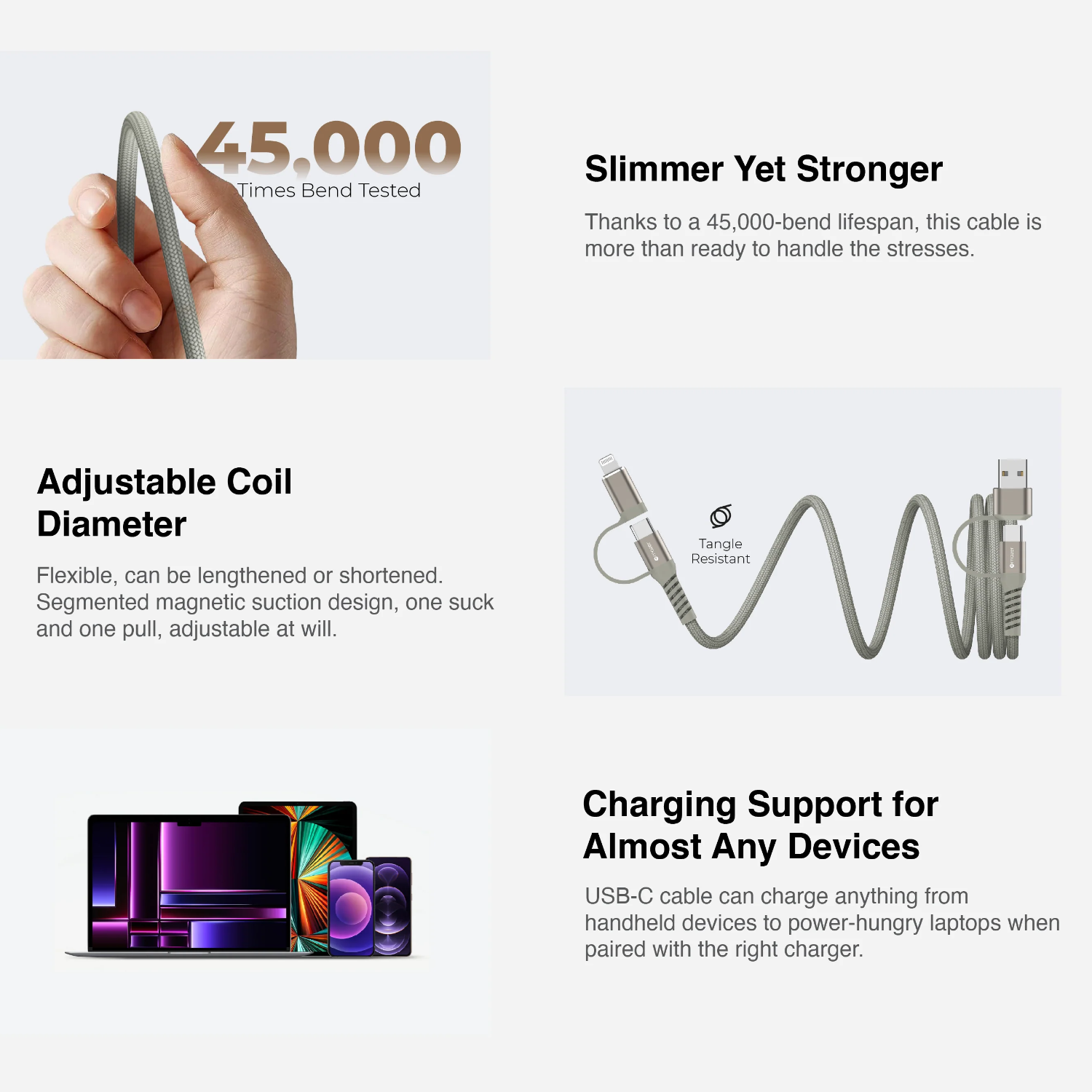 MAZER Infinite Link CobraQ 4-in-1 Cable (1m/2m)