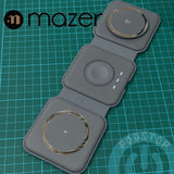 MAZER Mag.Trifold Magnetic 3 in 1 Foldable Charger for iPhone, AirPods & Apple Watch