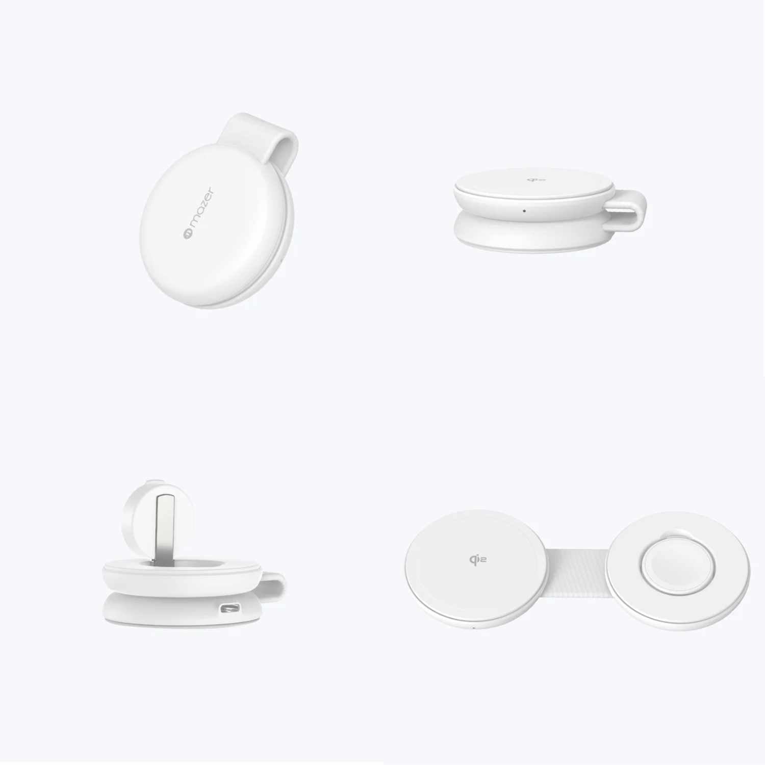 MAZER MagPad Duo2 Qi2.2 Certified 25W 2-in-1 Foldable Wireless Charging Pad (Black/White)