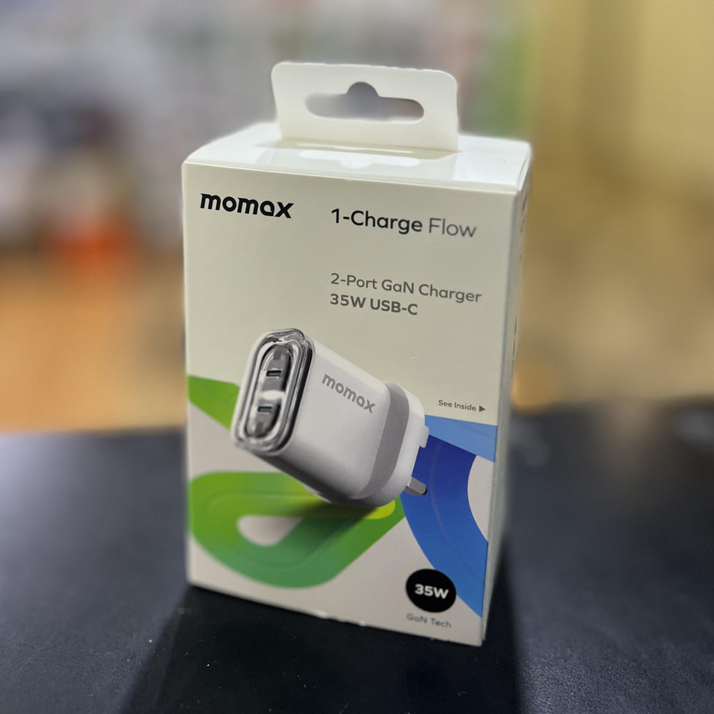 MOMAX 1-Charge Flow 2-USB C Port GaN 35W Charger