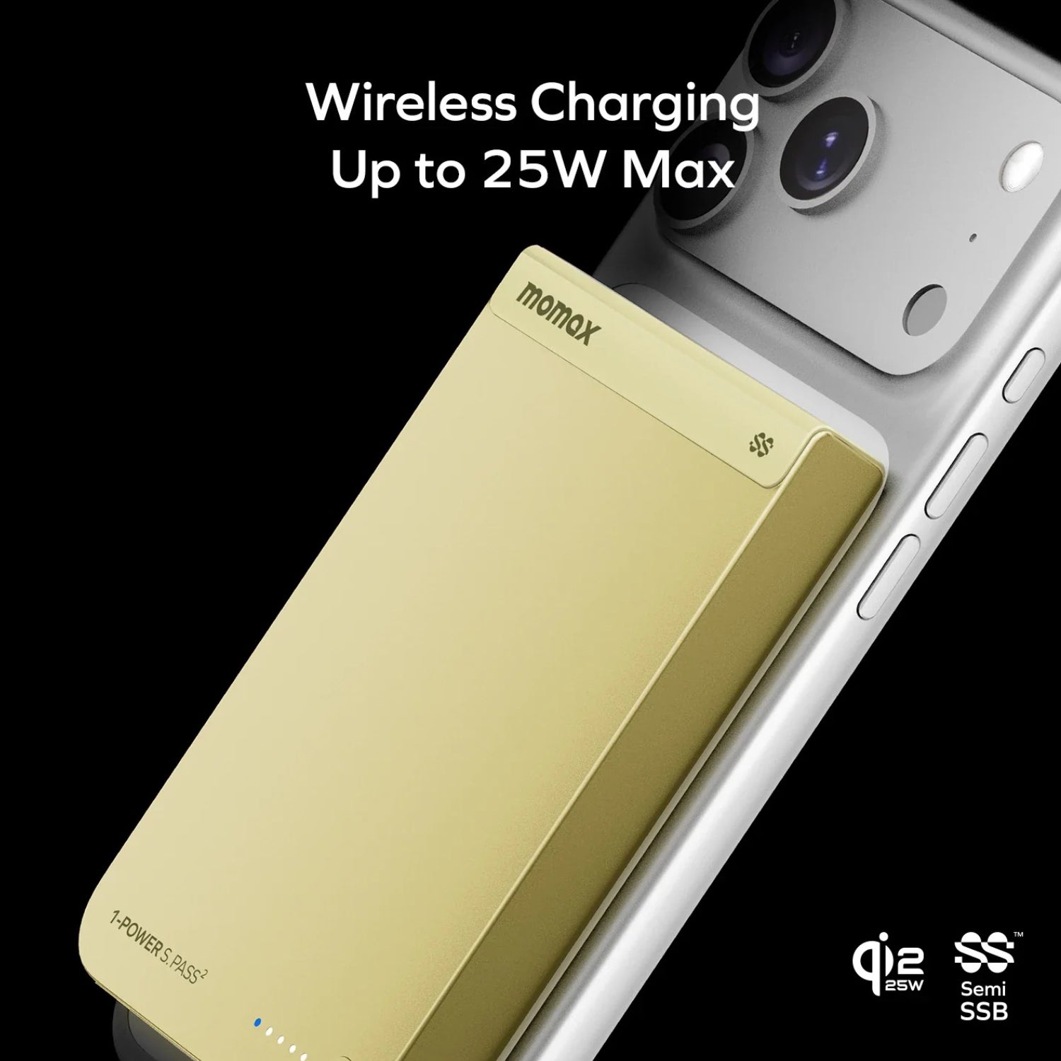 MOMAX 1-Power S.Pass² Magnetic Wireless Power Bank Qi 2.2 25W (CCC)