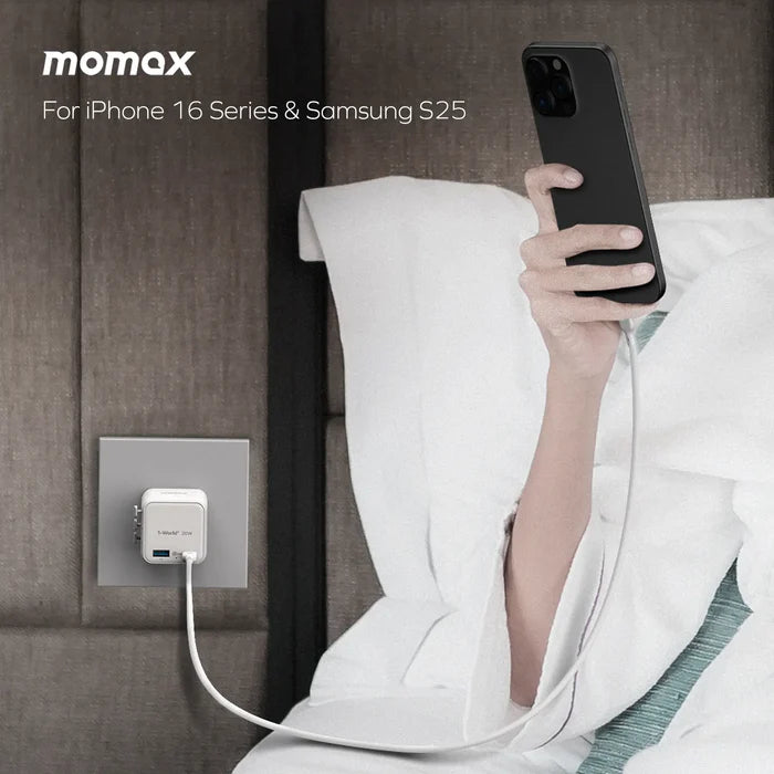 MOMAX 1-World² 20W Universal 2-Port Travel Adapter