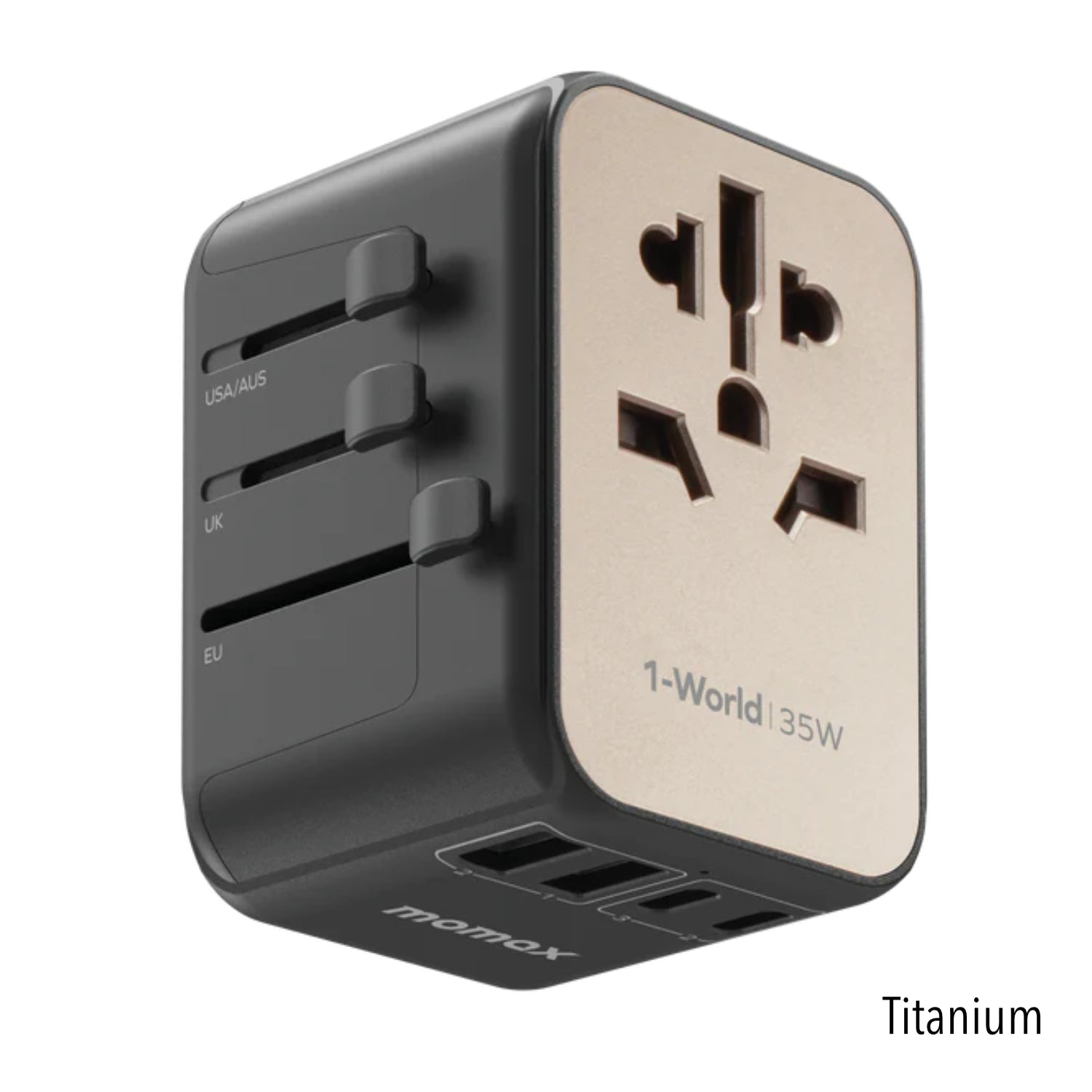 MOMAX 1-World 35W Traveller Adapter
