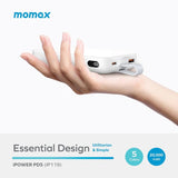 MOMAX iPower PD5 20,000 mAh Powerbank with Built-in Type C Cable (2 Colours)  1-Year Warranty