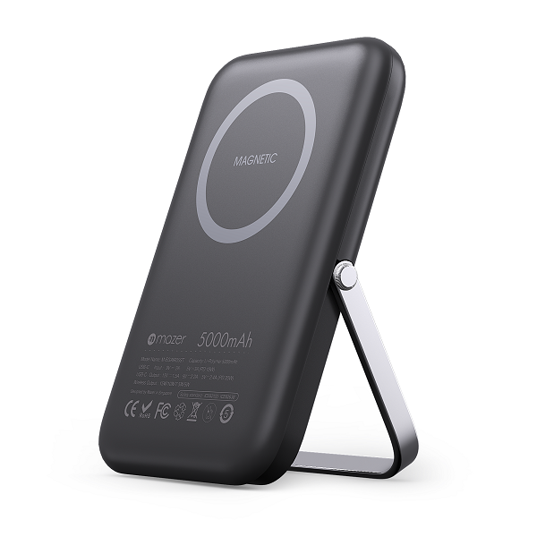 Mazer Infinite.Boost Magstand Charge View 5000mAh Wireless PD22.5W Powerbank